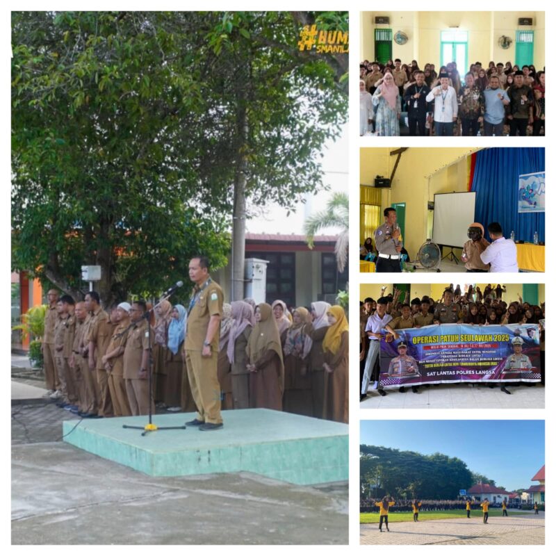 Caption : Berbagai kegiatan pada MPLS hari ke lima di SMA Negeri 1 Langsa. (18/07/25)