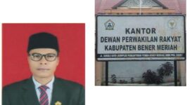 Caption : Safri Kahariddin Anggota DPRK dari partai Hanura juga ketua Komisi D dan gedung DPRK Bener Meriah (doc)
