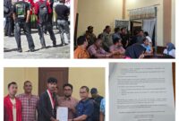 Caption : Serangkaian kegiatan Aksi demo Gerakan Mahasiswa Nasional Indonesia (GMNI) Bener Meriah, Rabu (23/07/25)