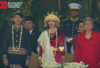 Caption : Gibran Rakabuming Raka Wakil Presiden Republik Indonesia ke-14, menggenakan baju adat Gayo saat mengikuti upacara HUT RI Ke-80.