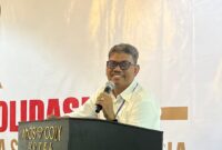 Caption : Penulis Chaidir saat memberikan paparan pada salah satu kegiatan Ormas di Jakarta