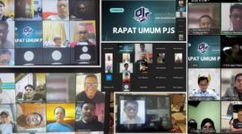 Caption: Suasana Rapat Umum PJS yang dilaksanakan secara online, Rabu (06/08/2025).