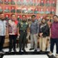 Caption: Pengurus PJS saat audience dengan Komandan Pussenif TNI-AD, Letjen TNI H. Iwan Setiawan, SE., MM di ruang kerjanya, Kamis (14/08/2025).