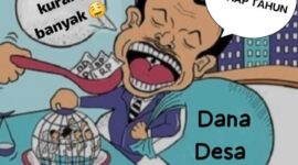 Caption : Ilustrasi Pengunaan dana desa yang tidak efektif