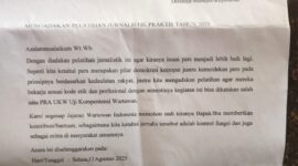 Caption : Salah satu isi proposal yang 
beredar oleh salah satu oknum mengaku Jurnalis kota Langsa 