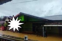 Caption : kondisi kantor redaksi saat air lagi naik