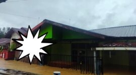 Caption : kondisi kantor redaksi saat air lagi naik