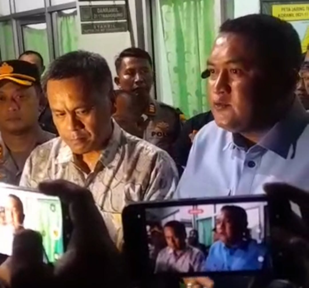 Bupati Bogor Rudy Susmanto saat memberikan keterangan (Foto Ist)