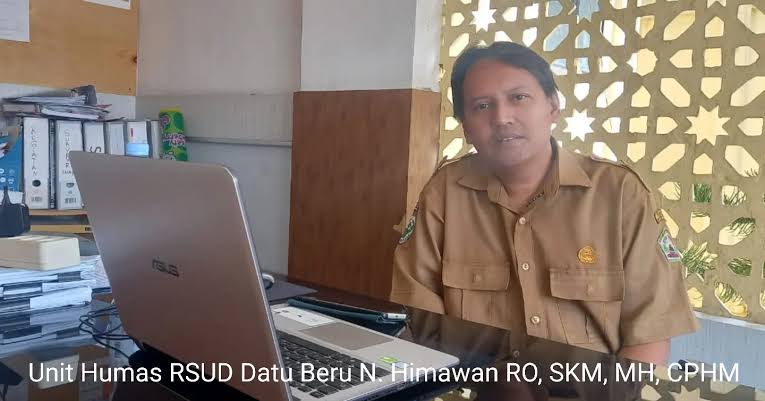 Humas RSUD Datu Beru, N. Himawan, RO, SKM, MH, CPHM, (Dok.Foto,Instagram Humas RSUD Datu Beru) 