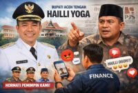Caption : ilustrasi Bupati Aceh Tengah Halli Yoga mendapat hinaan dari seorang karyawan finance