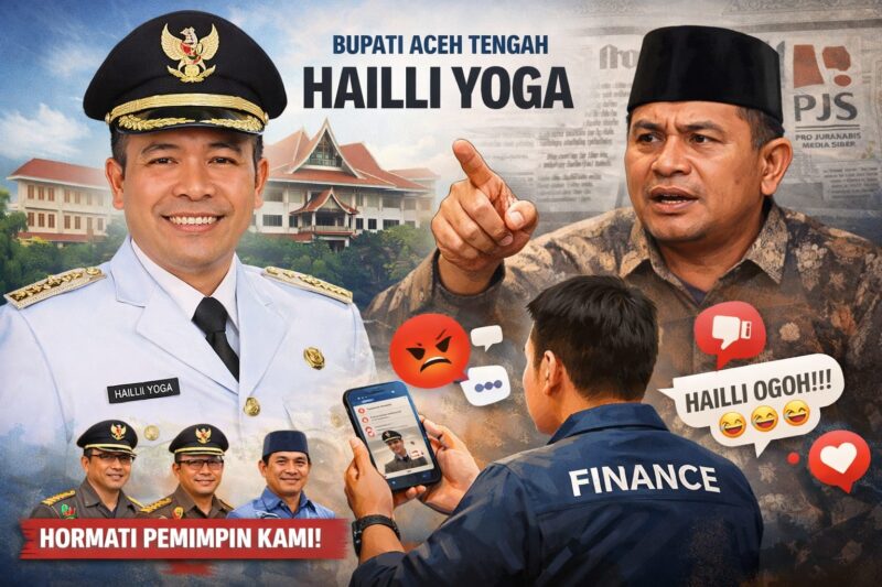 Caption : ilustrasi Bupati Aceh Tengah Halli Yoga mendapat hinaan dari seorang karyawan finance