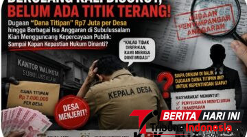 BERULANG KALI DISOROT, BELUM ADA TITIK TERANG! Dugaan “Dana Titipan” Rp7 Juta per Desa hingga Berbagai Isu Anggaran di Subulussalam Kian Mengguncang Kepercayaan Publik: Sampai Kapan Kepastian Hukum Dinanti?