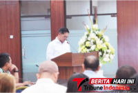 walikota Bitung disaat memberikan pemparan. (Ist)
