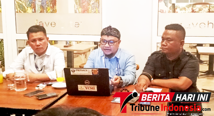 Kuasa hukum PT. Futai saat melakukan Konfrensi pers. (Ft. talia)