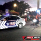 Mobil pengawalan Polres Bitung, usai Nobar. (Ft. Ist)