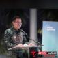 ‎Bupati Minahasa Utara, Dr. Joune Ganda, saat memberikan paparan pada kunjungan kehormatan delegasi Kepala Perwakilan Negara Anggota Uni Eropa di Hotel Paradise Likupang, (Ft.Ist)