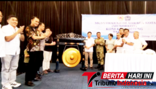 ‎Kejari Bitung, Erwin Widihantono, S.H., M.H. saat menghadiri Musyawarah Olahraga Kota (MUSORKOT) KONI Kota Bitung di Fave Hotel. (Ft.ist)