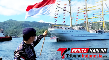 Dansatrol Kodaeral VIII, Kolonel Laut (P) Marvill Marfel Frits E.D. saat melepas KRI Bima Suci di dermaga Satrol Bitung. (Ft.ist)