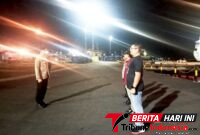 ‎Kapolsek (KPS) Bitung, IPTU Nicky Winerungan, S.I.P., M.H., Saat menggelar Apel Perdananya di Kawasan Pelabuhan Bitung. (Ft.ist)