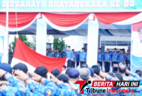 Walikota Bitung, Hengky Honandar S.E, saat memimpin upacara Bendera peringatan Hari Koperasi Nasional ke-79 sekaligus Apel KORPRI tahun 2026, (Ft.ist)