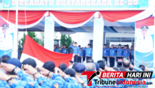Walikota Bitung, Hengky Honandar S.E, saat memimpin upacara Bendera peringatan Hari Koperasi Nasional ke-79 sekaligus Apel KORPRI tahun 2026, (Ft.ist)