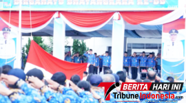 Walikota Bitung, Hengky Honandar S.E, saat memimpin upacara Bendera peringatan Hari Koperasi Nasional ke-79 sekaligus Apel KORPRI tahun 2026, (Ft.ist)