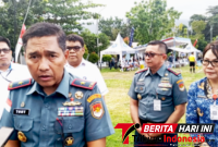 Kadispora, Anita Lomban,S.Sos., M.Si. (kiri), Dansatrol Kodaeral VIII, Marvell, Marfil, Frits, E.D, (tengah), Wadan Kodaeral VIII, Laksma TNI Tony Herdijanto, S.E., MSC, (Ft.talia)