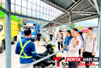 Kapolres Bitung, AKBP Arie Sulistyo Nugroho, S.H., S.I.K., M.H., saat inspeksi bersama asdp Bitung. (Ft. Ist)