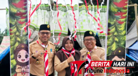 Kepala Madrasah MTs N 1 Bitung, Drs. H. Sudarto Katijo, M.Pd.I., saat mendamping Kakan Kemenag Bitung. H. Yahya W. Pasiak, S.Ag., M.M., (Ft. Ist)