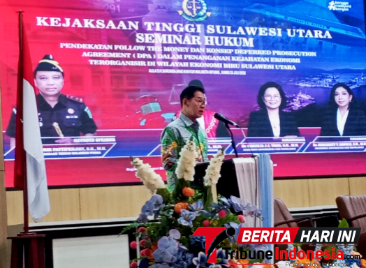 Walikota Bitung Hengky Honandar S.E, saat memberikan sambutan (Ft. talia)
