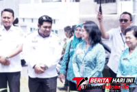 Camat Girian Rukman Rasyid, S.Sos, bersama Ketua TP-PKK Kota Bitung, Ny. Ellen Honandar, S.E., (Ft. Ist)