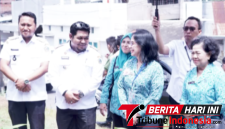 Camat Girian Rukman Rasyid, S.Sos, bersama Ketua TP-PKK Kota Bitung, Ny. Ellen Honandar, S.E., (Ft. Ist)