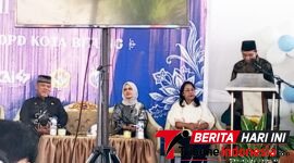 ‎Plt Kepala Badan Kesbangpol Kota Bitung Idrus Harun, SH. Saat membacakan penyampaian Walikota Bitung Hengky Honandar S.E, (Ft. talia)
‎