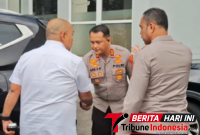 ‎Kapolres Bitung AKBP Arie Sulistyo Nugroho, S.I.K., M.H. Menyambut Rombongan Inspektorat Pengawasan Umum (Itwasum) Polri, (Ft. Ist)