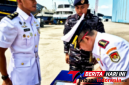 ‎Dansatrol Kodaeral VIII, Kolonel Laut (P) Marvill Marfel Frits E.D., S.E., M.Tr.Hanla., CRMP, Saat penandatangan Sertijab di Kep. Batam. (Dok. Istimewa)
‎