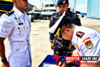 ‎Dansatrol Kodaeral VIII, Kolonel Laut (P) Marvill Marfel Frits E.D., S.E., M.Tr.Hanla., CRMP, Saat penandatangan Sertijab di Kep. Batam. (Dok. Istimewa)
‎