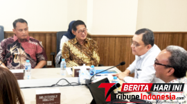 ‎Wlikota Bitung, Hengky Honandar, S.E, Saat pertemuan di Gedung Deputi Gakkum KLH, Plaza Kuningan, Jakarta, (Dok. Istimewa)