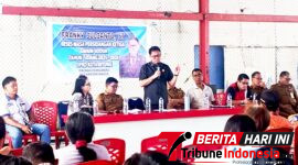 ‎Franky Julianto ST, Saat Reses di Kantor Kecamatan Maesa. (Ft. talia)
‎
‎
