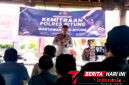 ‎Kapolres Bitung AKBP Arie Sulistyo Nugroho, S.H., S.I.K., M.H., didampingi Wakapolres Bitung, Kompol Daniel J.H. Korompis, S.E, pada saat memberikan penyampaian.  (Ft. talia)