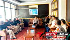 Kapolres Bitung AKBP Arie Sulistyo Nugroho, S.I.K., M.H. Saat audiensi bersama KPU Kota Bitung. (Dok. Istimewa)