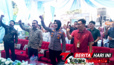 ‎Kapolsek Matuari Polres Bitung, AKP Feriantina Dwi Arahmayani, S.Tr.K., M.H., saat hadiri di pembukaan kegiatan Opening Ceremony Hajatan FIFGROUP Cabang Bitung. (Ft. talia)