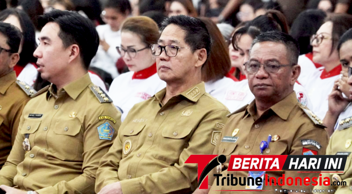 ‎Wali Kota Bitung, Hadir di kegiatan Pelantikan SriKandi jaga Desa, Periode 2026-2032. (Dok. Istimewa)
