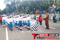 ‎SD Cendekia Girian Bawah Kota Bitung Saat Memasuki Garis Star. (Ft. talia)