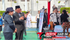 Walikota Bitung, Hengky Honandar, Saat menghadiri upacara penyerahan remisi bagi narapidana dan anak binaan se-Sulawesi Utara. Di Rutan Malendeng, Manado. (Dok. Istimewa)