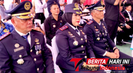 Kalapas Kelas IIB Bitung, Heddry Yadi, A.Md.IP., S.H., saat mengikuti kegiatan penyerahan Remisi Umum bagi Warga Binaan Pemasyarakatan WBP. (Dok. Istimewa)