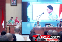 ‎Wlikota Bitung, Hengky Honandar, S.E, memberikan penyampaian di Acara Pelatihan Dasar Bagi Calon Pegawai Negeri Sipil (CPNS) Kota Bitung Tahun 2026. (Dok. Ist)
‎
