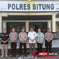 ‎Foto bersam Kapolres Bitung AKBP Arie Sulistyo Nugroho, S.H., S.I.K., M.H., dengan Tim Pertamina. (Dok. Istimewa)
‎