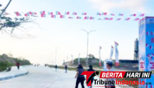 Personel Polsek Matuari Polres bitung saat berada di lokasi Pelaksanaan Kegiatan Merdeka Walk Challenge 81K tahun 2026 (Dok. Istimewa)
