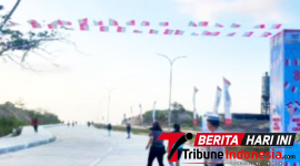 ‎Personel Polsek Matuari Polres bitung saat berada di lokasi Pelaksanaan Kegiatan Merdeka Walk Challenge 81K tahun 2026 (Dok. Istimewa)
‎
