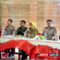 ‎Camat Maesa Fatmawaty Soleman, SSTP, bersama Kabag Ops Polres Bitung AKP Novrianto Sadia, Kapolsek Maesa AKP Tuegeh Darus, S.Sos,  Danramil 1310-01/Bitung Lettu Inf. Edyzon Kasenda, Kasdim 1310/Bitung Mayor Cpm. Samsuri Usman. (Dok. Istimewa)
